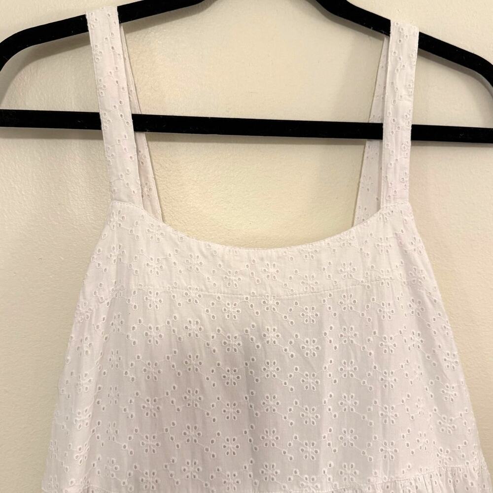 White cotton tiered sundress- Size M, The Drop - Picture 3 of 8